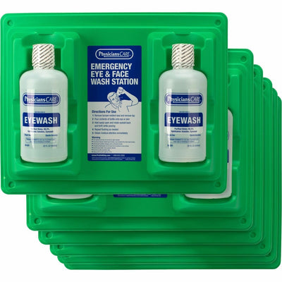 First Aid Only Twin-Bottle Eyewash Station, 6 / Carton, FAO24300CT