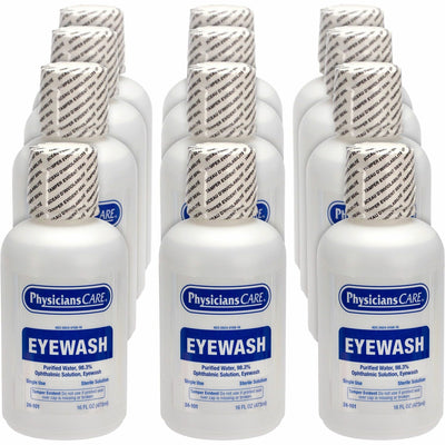 First Aid Only Sterile Ophthalmic Solution Eyewash, 12 / Carton, FAO24101CT