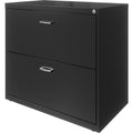 NuSparc 2-Drawer Lateral File, Black, NPRLF218AABK