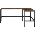 NuSparc L-Shaped Metal Frame Desk, NPRDK102RRRK