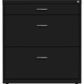 NuSparc Pencil Drawer Lateral File, Black, NPRLF318BBBK
