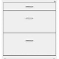 NuSparc Pencil Drawer Lateral File, White, NPRLF318BBWE