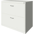 NuSparc 2-Drawer Lateral File, White, NPRLF218AAWE