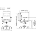 NuSparc Mid-Back Task Chair, Gray, NPRCH201MAGY