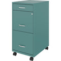 NuSparc Mobile File Cabinet, Teal, NPRVF318BMTL