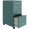 NuSparc Mobile File Cabinet, Teal, NPRVF318BMTL