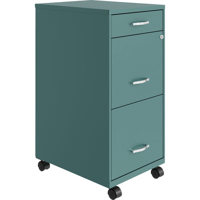 NuSparc Mobile File Cabinet, Teal, NPRVF318BMTL