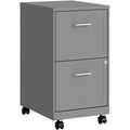 NuSparc Mobile File Cabinet, Silver, NPRVF218AMSR
