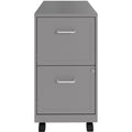 NuSparc Mobile File Cabinet, Silver, NPRVF218AMSR