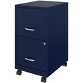 NuSparc Mobile File Cabinet, Blue, NPRVF218AMNY