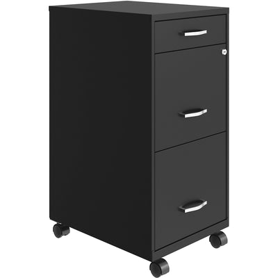NuSparc Mobile File Cabinet, Black, NPRVF318BMBK