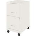 NuSparc Mobile File Cabinet, White, NPRVF218AMWE