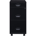 NuSparc File Cabinet, Black, NPRVF318EMBK