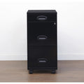 NuSparc File Cabinet, Black, NPRVF318EMBK