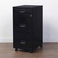 NuSparc File Cabinet, Black, NPRVF318EMBK