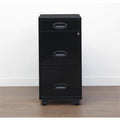 NuSparc File Cabinet, Black, NPRVF318EMBK