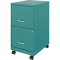 NuSparc Mobile File Cabinet, Teal, NPRVF218AMTL