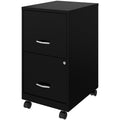 NuSparc Mobile File Cabinet, Black, NPRVF218AMBK