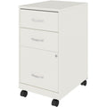 NuSparc 3-Drawer Organizer Metal File Cabinet, White, NPRVF318CMWE