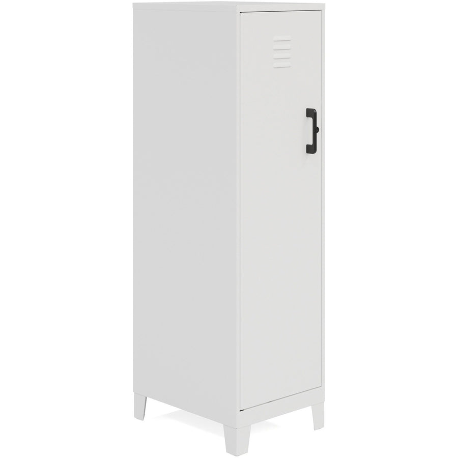 NuSparc Personal Locker, 14.2" x 53.3", White, Steel, Built-in Riser, NPRSL418ZZWE