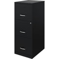 NuSparc Vertical File Cabinet, Black, NPRVF318FFBK