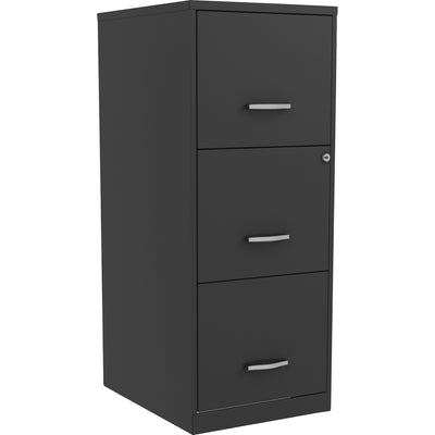NuSparc Vertical File Cabinet, Black, NPRVF318FFBK