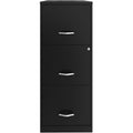 NuSparc Vertical File Cabinet, Black, NPRVF318FFBK