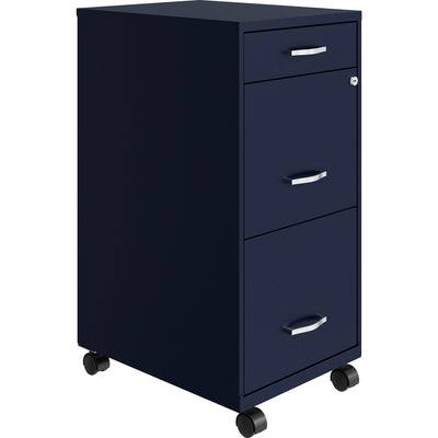 NuSparc Mobile File Cabinet, Blue, NPRVF318BMNY