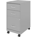 NuSparc 3-Drawer Organizer Metal File Cabinet, Gray, NPRVF318CMSR