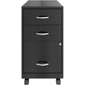 NuSparc 3-Drawer Organizer Metal File Cabinet, Black, NPRVF318CMBK