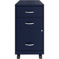 NuSparc 3-Drawer Organizer Metal File Cabinet, Navy, NPRVF318CMNY