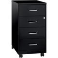 NuSparc Mobile Storage Cabinet, Black, NPRVF418DMBK