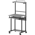 NuSparc Mobile Computer Workstation w/Keybrd Tray, NPRWS100AMWC