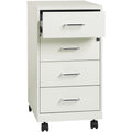 NuSparc Mobile Storage Cabinet, White, NPRVF418DMWE