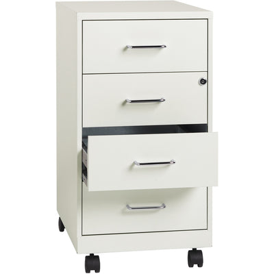 NuSparc Mobile Storage Cabinet, White, NPRVF418DMWE