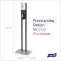 Gojo PURELL ES10 Floor Stand with Automatic Dispenser, Graphite, 1 Carton, GOJ8214DS