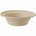 World Centric Compostable 11.5oz Fiber Bowl, Natural, 1000 / Carton, WORBOSCU11LFP