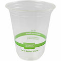 World Centric 12 oz Cold Cup, Clear - Case of 1000, 1000 Case, WORCPCS12