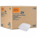 World Centric Compostable Clear Hinged Container, 300 / Carton, WORKLCS8N