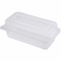 World Centric Compostable Clear Hinged Container, 200 / Carton, WORKLCS95N