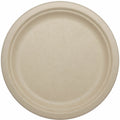 World Centric Compostable Fiber Plate, Natural, 1000 / Carton, WORPLSCU9LFP