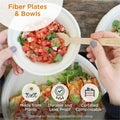 World Centric Compostable Fiber Plate, Natural, 1000 / Carton, WORPLSCU9LFP