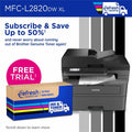 Brother MFC-L2820DWXL Wireless Laser Multifunction Printer - Monochrome - Gray, BRTMFCL2820DWXL