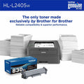 Brother HL HL-L2405W Desktop Wireless Laser Printer - Monochrome, Gray, BRTHLL2405W