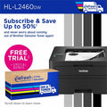 Brother HL-L2460DW Desktop Wired Laser Printer - Monochrome, Gray, BRTHLL2460DW