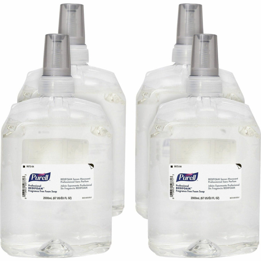 PURELL® CXR Refill REDIFOAM FF Foam Soap, Clear, Bio-based, 4 / Carton, GOJ867204CT
