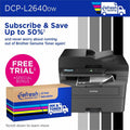Brother DCP-L2640DW Wireless Laser Multifunction Printer - Monochrome - Gray, BRTDCPL2640DW