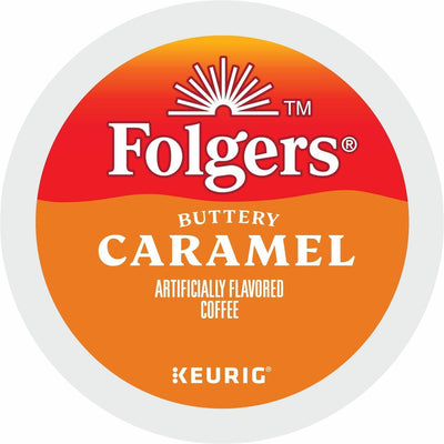 Keurig Dr Pepper . Folgers K-Cup Buttery Caramel Coffee, 24 / Box, GMT7461