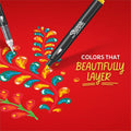 Newell Sharpie Creative Markers, Water-Based Acrylic Markers, Brush Tip, 5 / Pack, SAN2196904