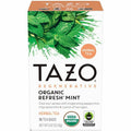Unilever N.V Tazo Regenerative Organic Refresh Mint Herbal Tea Bag, Brown, 6 / Carton, TZO00350